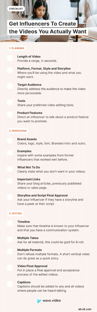 Ultimate Checklist: Guide Influencers to Create Videos That Drive Brand Results
