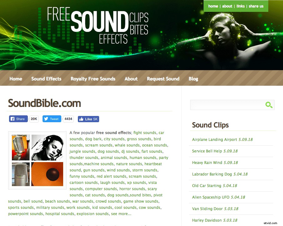 Top 20 Free Sound Effects Websites for Videos, Games & Projects