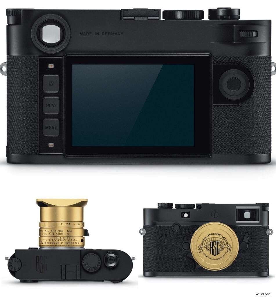 Leica M10-P ASC 100 Edition: Elegant Black and Gold Camera Celebrating ASC s Centennial