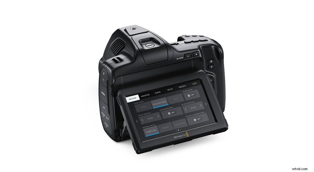 Blackmagic Pocket Cinema Camera 6K Pro: Large Tilting Touchscreen for Superior Composition