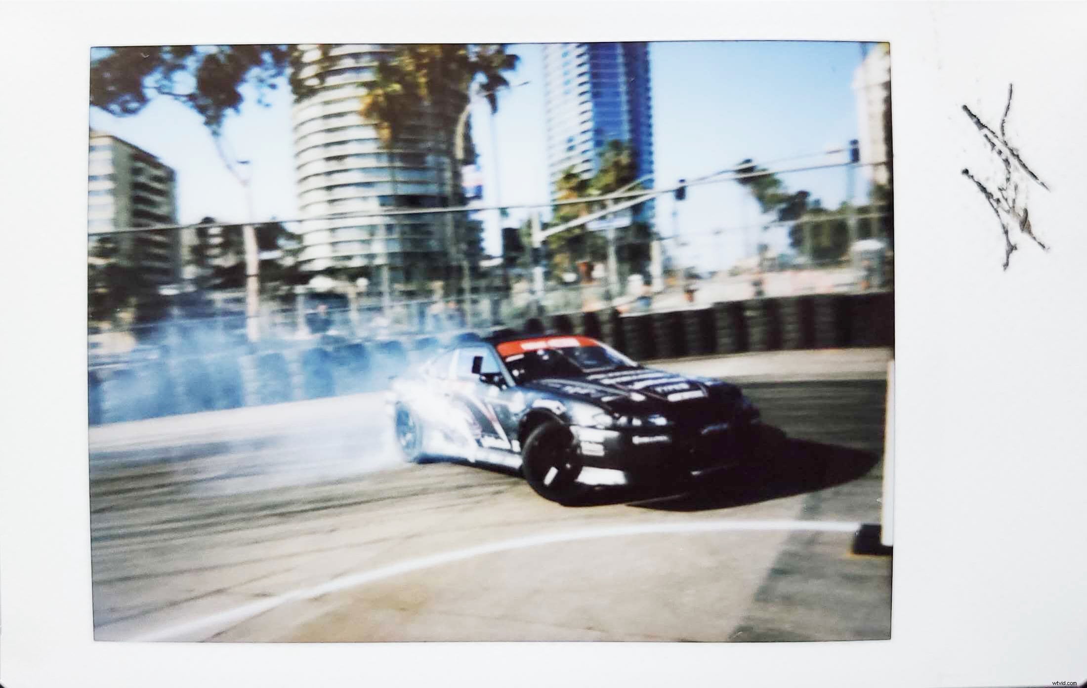 Capturing Epic Formula Drift Action with Instant Cameras