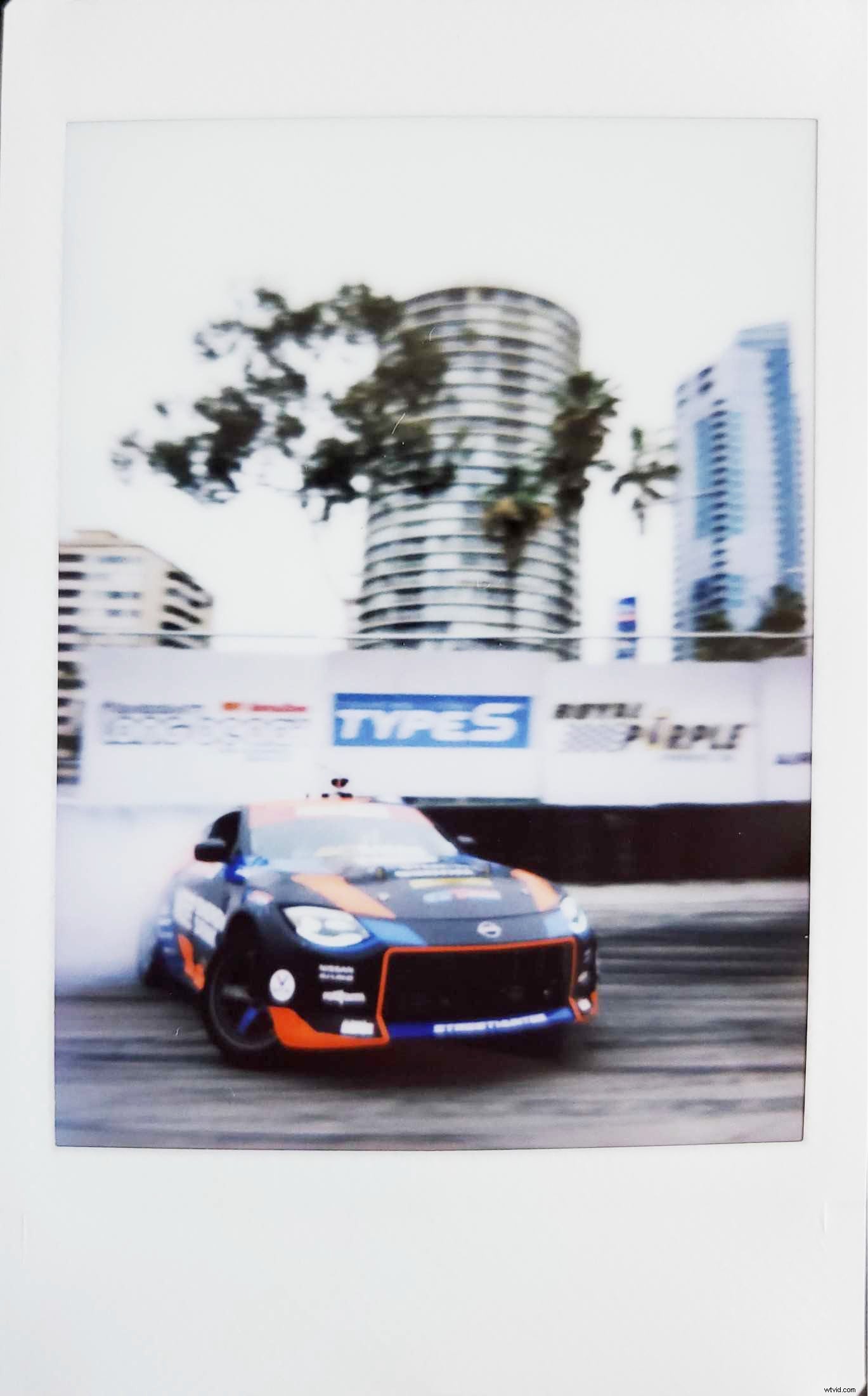 Capturing Epic Formula Drift Action with Instant Cameras