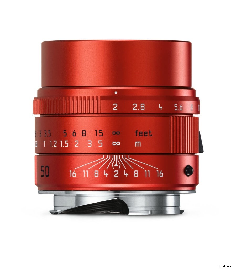 Leica APO Summicron-M 50mm f/2 ASPH Lens Now Available in Striking Red