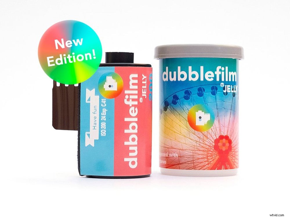 Discover Dubblefilm s Vibrant Rainbow Pre-Exposed Film
