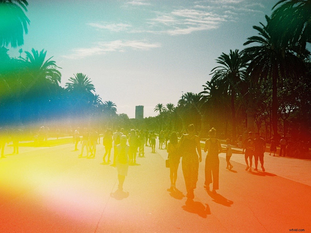Discover Dubblefilm s Vibrant Rainbow Pre-Exposed Film