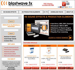 Blastwave FX Unveils New Website Featuring 423 Downloadable Sound Effects Packs