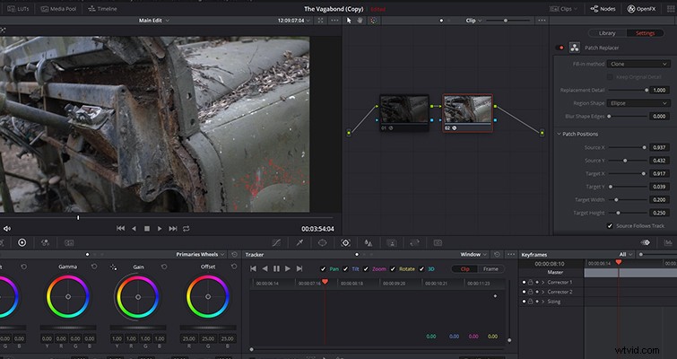 How to Remove Unwanted Elements from Footage with DaVinci Resolve 15 s Patch Replacer