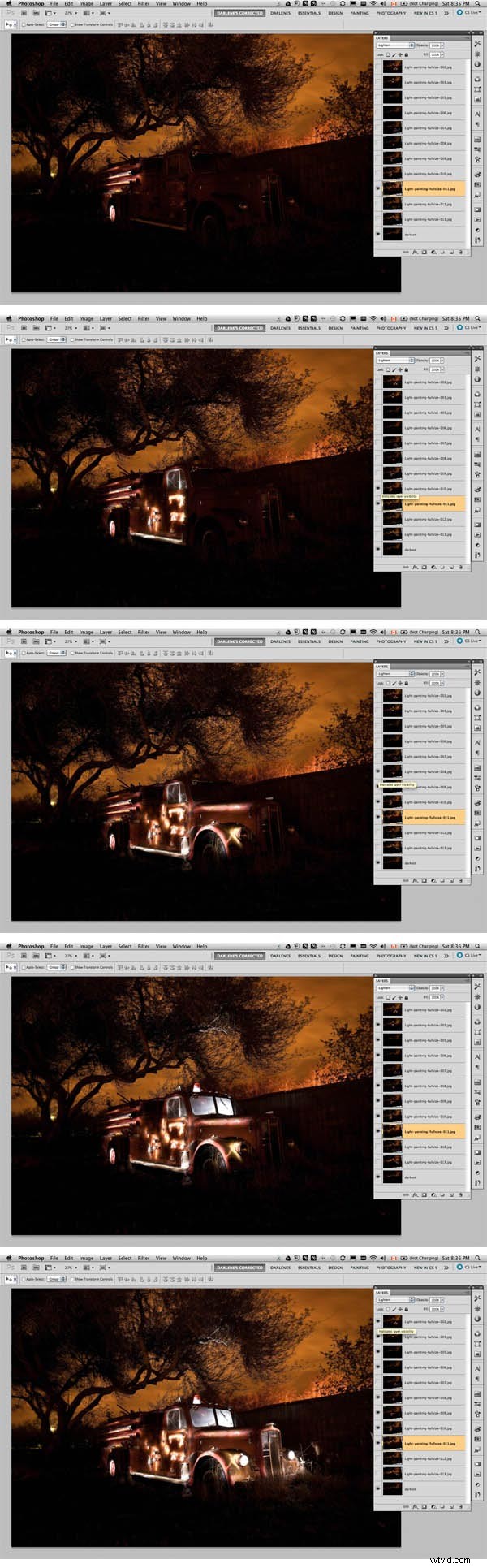 Light Painting in Photoshop: Part 2 – Combining Multiple Exposures