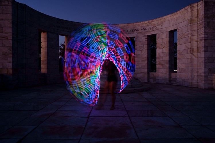 Master Stunning Light Painting: Create Mesmerizing Images with an Illuminated Hula Hoop