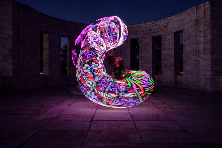 Master Stunning Light Painting: Create Mesmerizing Images with an Illuminated Hula Hoop