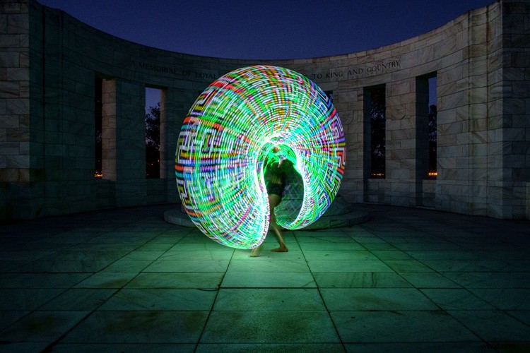 Master Stunning Light Painting: Create Mesmerizing Images with an Illuminated Hula Hoop