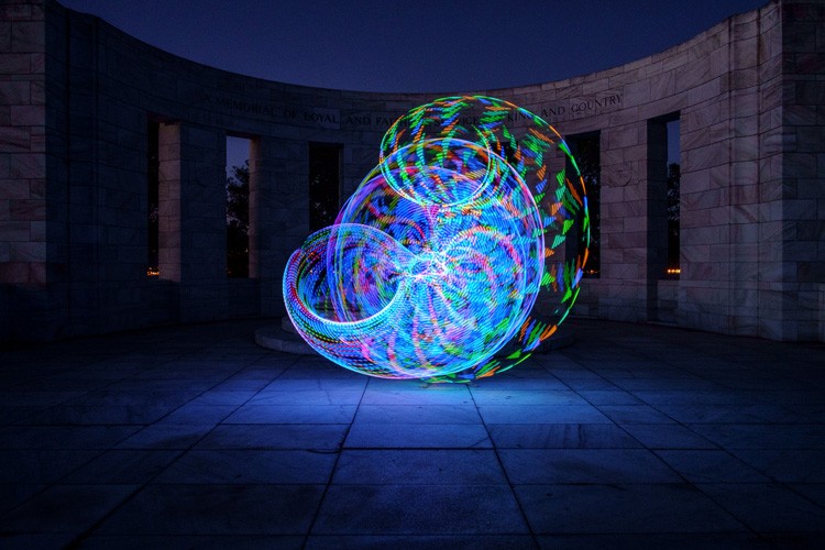 Master Stunning Light Painting: Create Mesmerizing Images with an Illuminated Hula Hoop