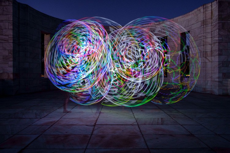 Master Stunning Light Painting: Create Mesmerizing Images with an Illuminated Hula Hoop