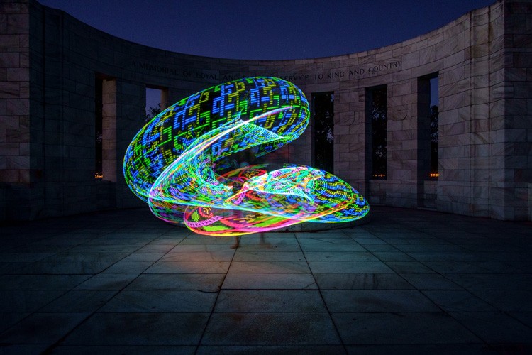 Master Stunning Light Painting: Create Mesmerizing Images with an Illuminated Hula Hoop