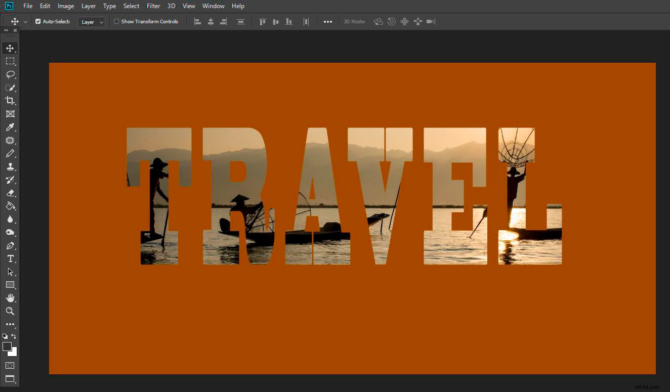 Photoshop Tutorial: How to Seamlessly Place an Image Inside Text