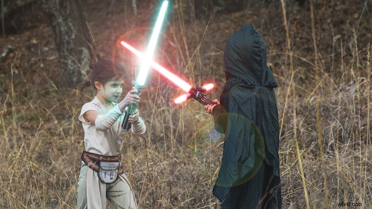 Easy Photoshop Tutorial: Turn Your Kids into Star Wars Heroes with Lightsabers