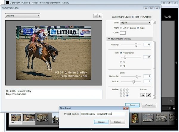 How to Add Professional Copyright Watermarks to Images in Lightroom 3