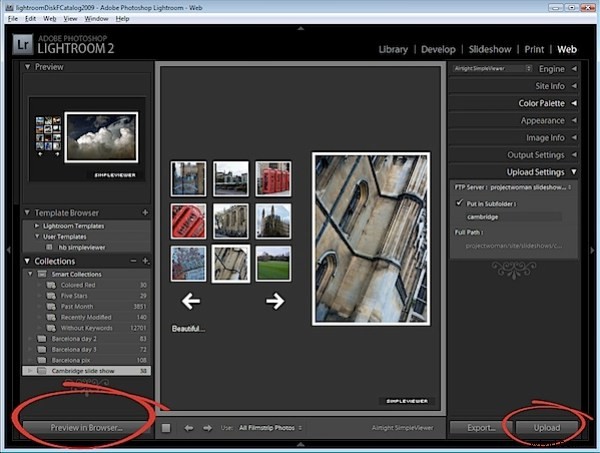 Create Stunning Web Slideshows Quickly with Adobe Lightroom: Step-by-Step Guide