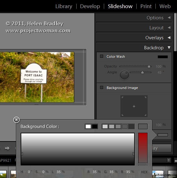Create Custom Slideshow Titles Using Identity Plates in Lightroom