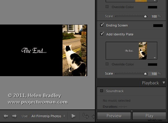 Create Custom Slideshow Titles Using Identity Plates in Lightroom