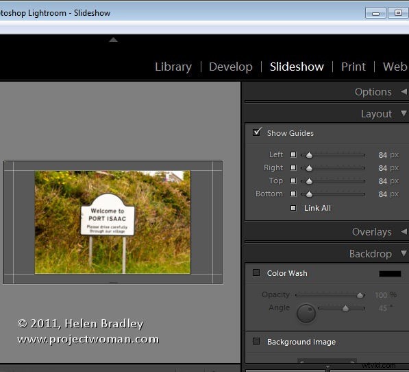 Create Custom Slideshow Titles Using Identity Plates in Lightroom