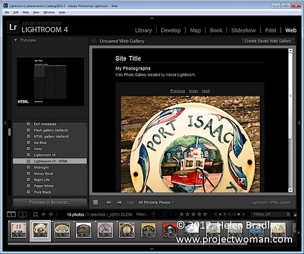 How to Create Stunning HTML Web Galleries in Lightroom: iPhone & iPad Compatible