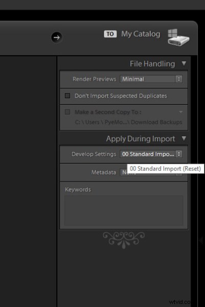 Lightroom 4 Tutorial: Create a Custom  Standard Import  Develop Preset for Faster Workflow