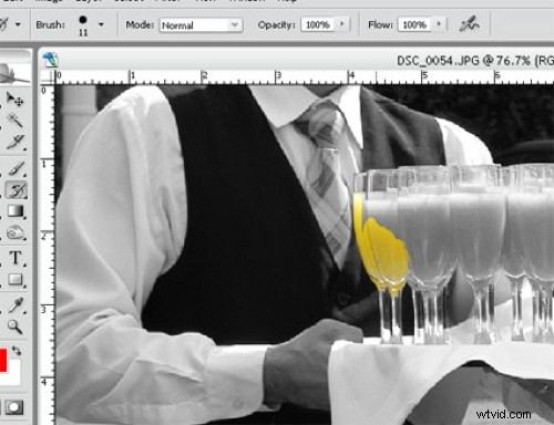 Photoshop CS2 Tutorial: Black & White Images with a Vibrant Splash of Color