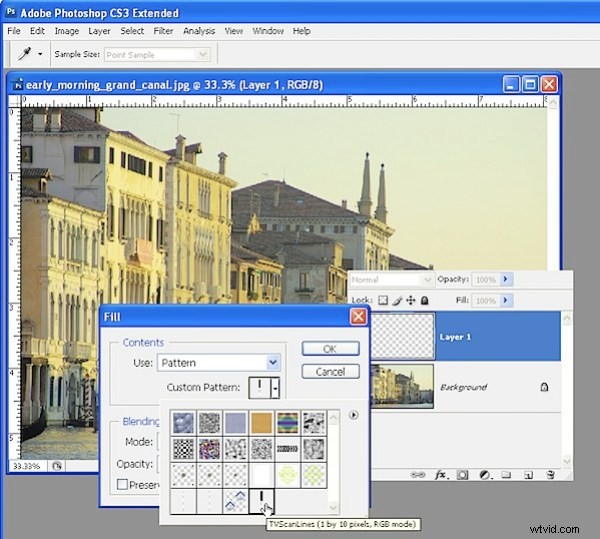 How to Create Realistic TV Scan Lines Overlay in Photoshop