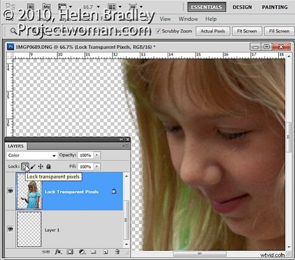 Photoshop Guide: Mastering Locked Transparent Pixels for Precise Editing
