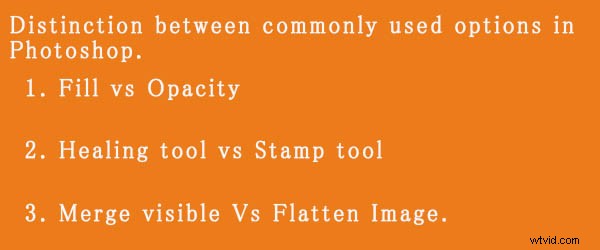 Master 6 Confused Photoshop Tools: Fill vs Opacity, Healing Brush vs Clone Stamp, Merge Visible vs Flatten