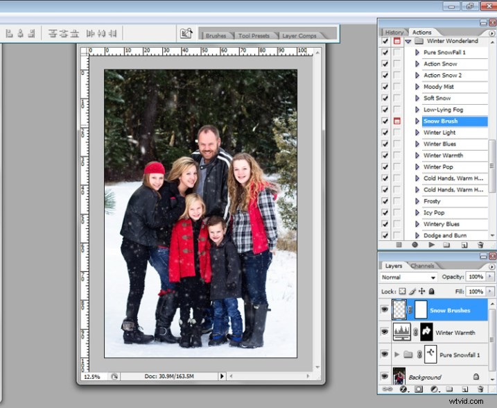 Winter Wonderland Photoshop Actions: Effortlessly Add Realistic Snow to Your Photos