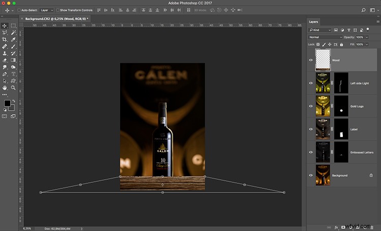 Create Stunning Composite Wine Bottle Images Using Photoshop Layers