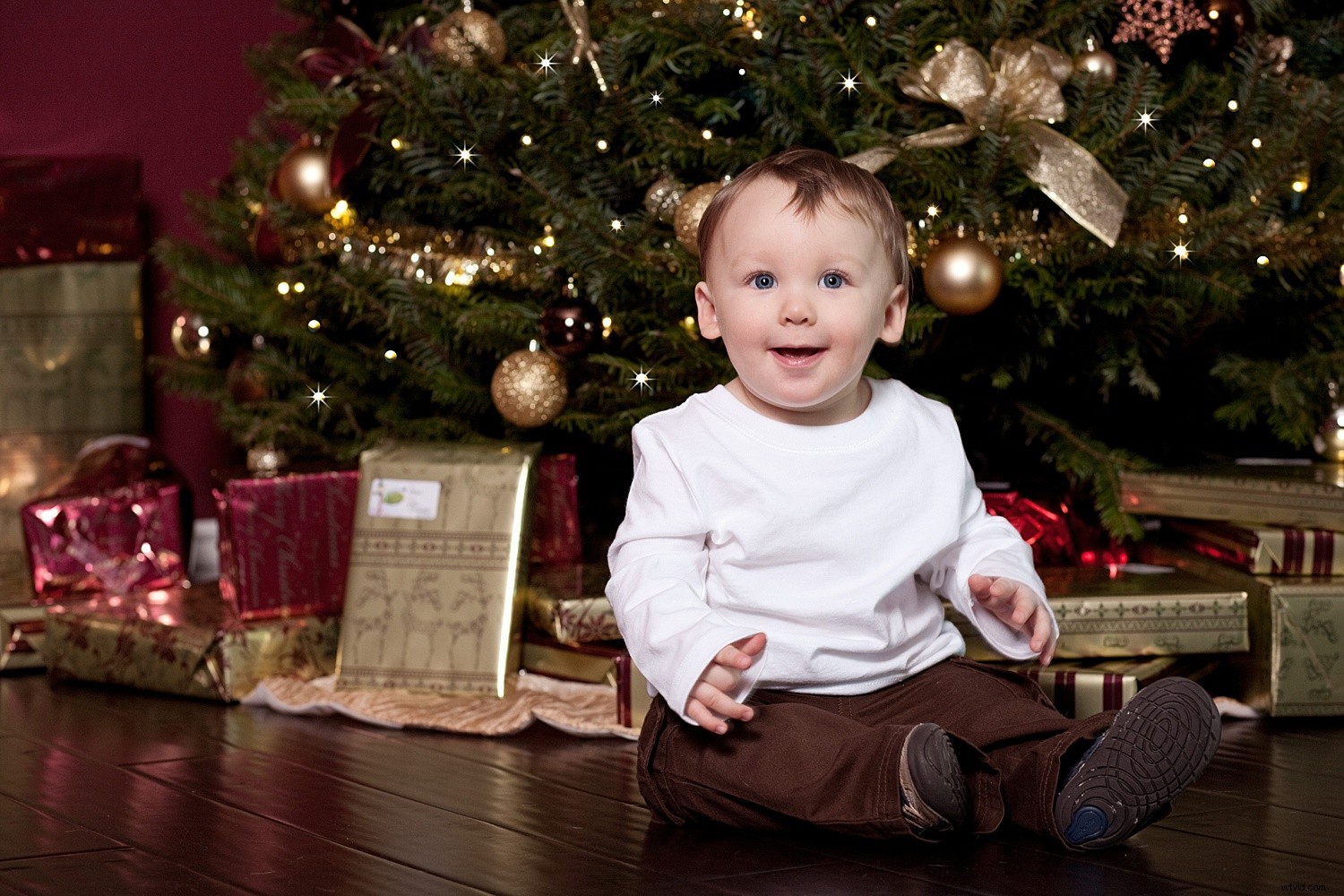 Create Stunning Twinkle Lights for Christmas Tree Portraits in Photoshop