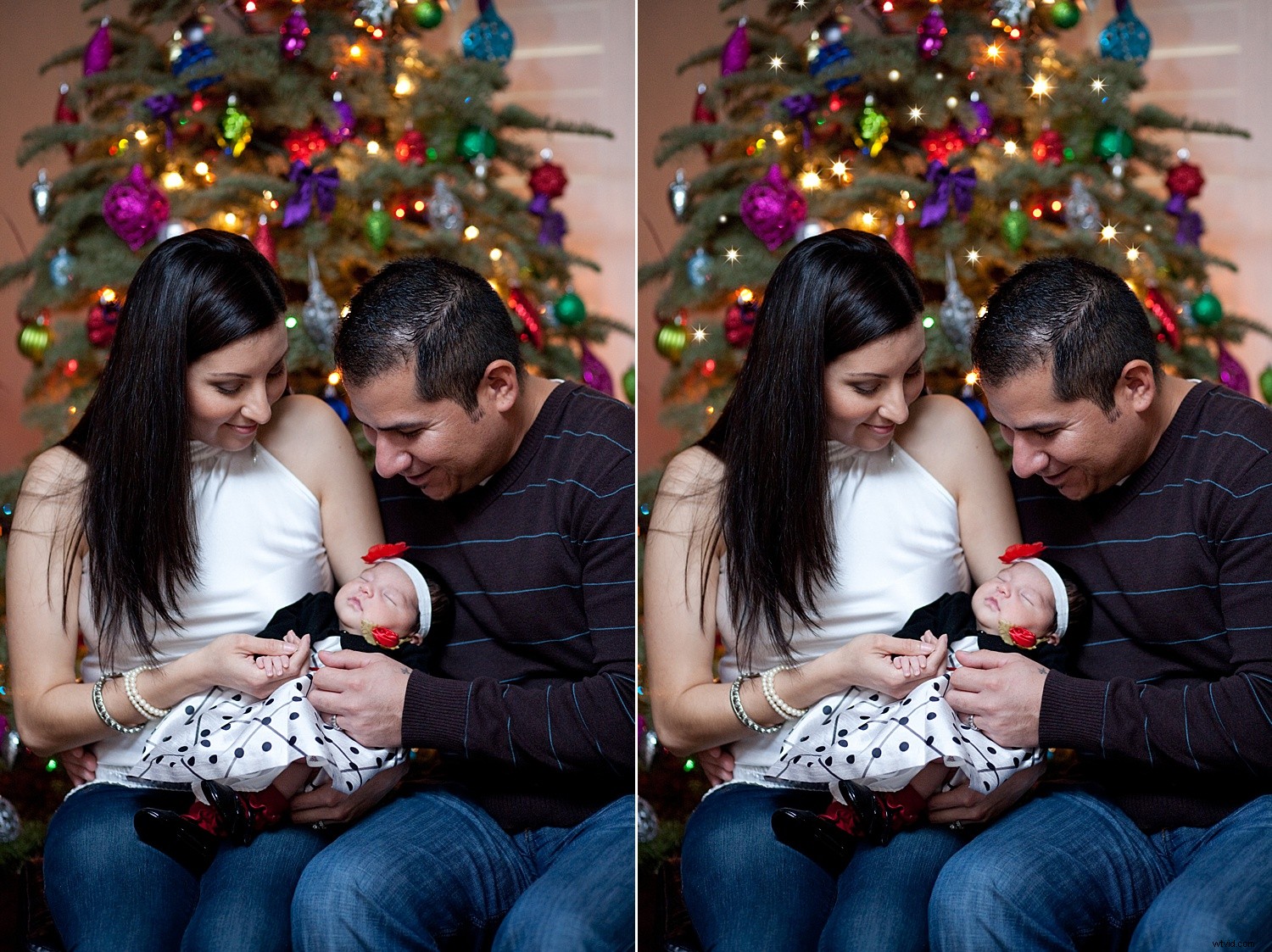 Create Stunning Twinkle Lights for Christmas Tree Portraits in Photoshop