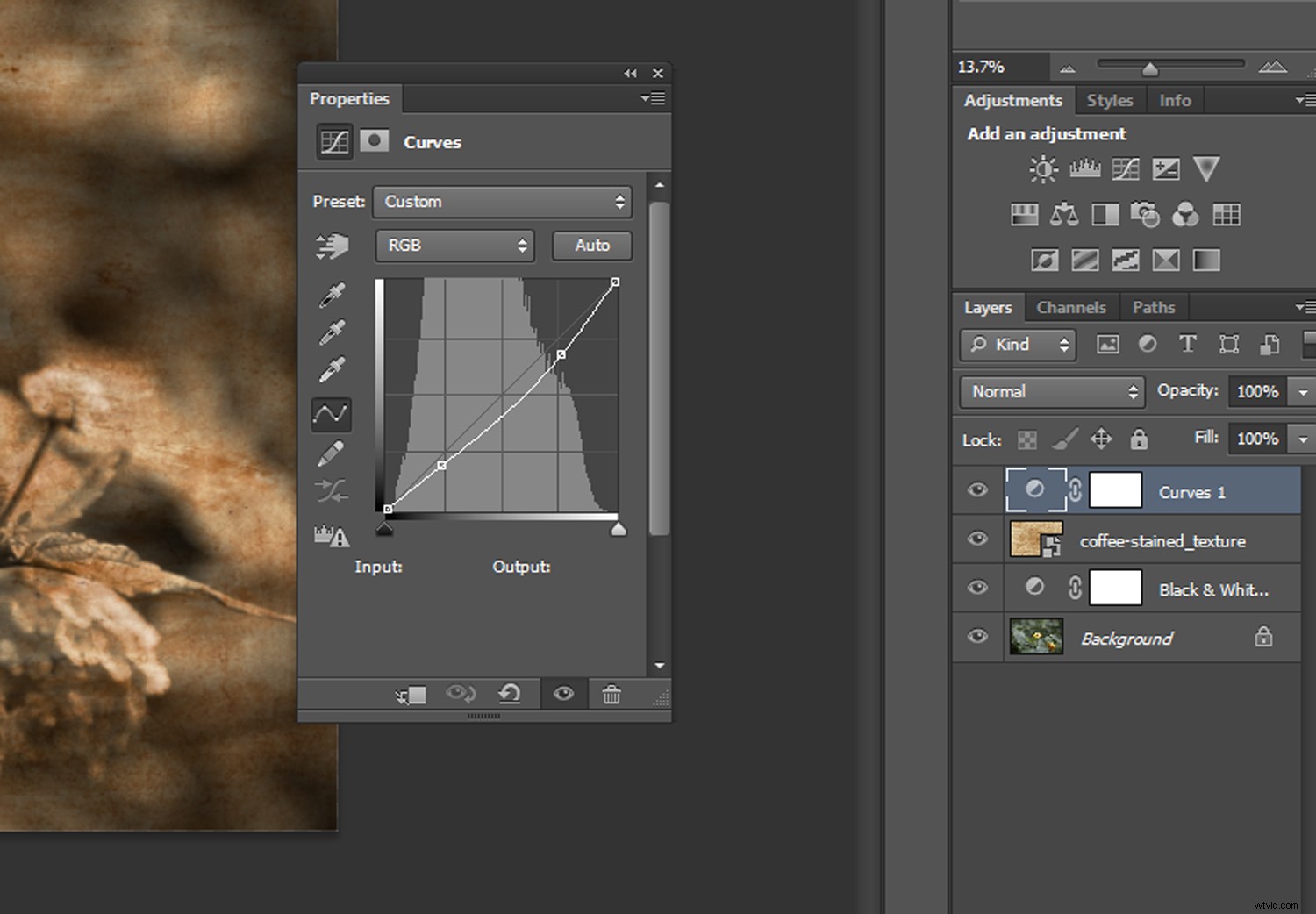 Photoshop Tutorial: Create Realistic Coffee-Stained Textures for Vintage Image Aging