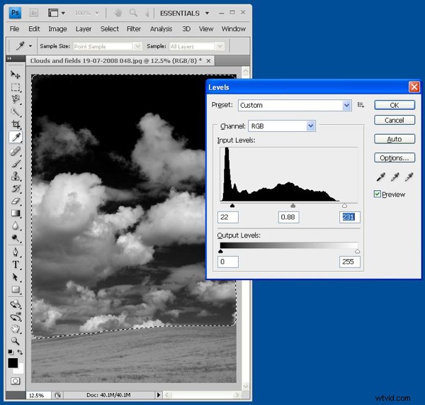 Create Stunning High-Contrast Black & White Skies from Color Landscape Photos in Photoshop