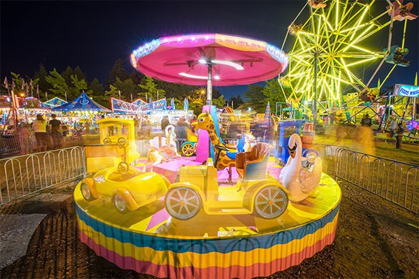 Expert Guide: Capturing Stunning Fairground Ride Photos at Twilight