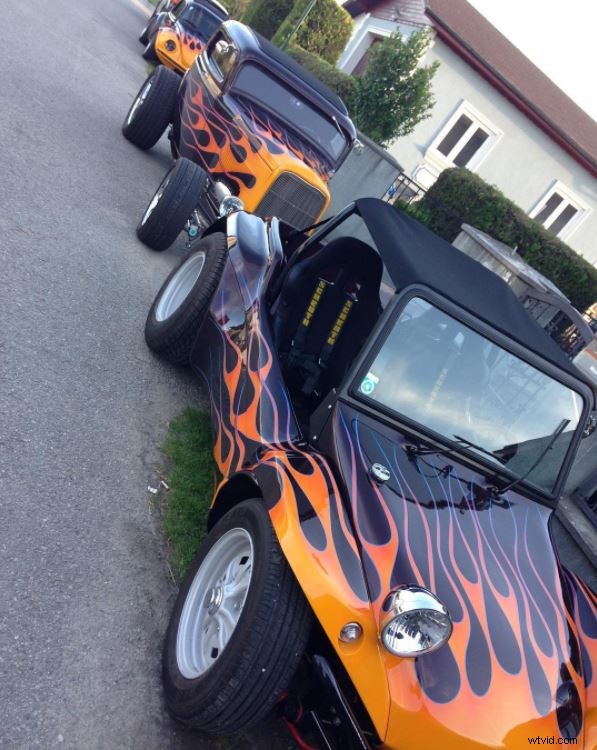 Behind the Flames: How We Captured the Epic Hot Rod Shot from Concept to Print