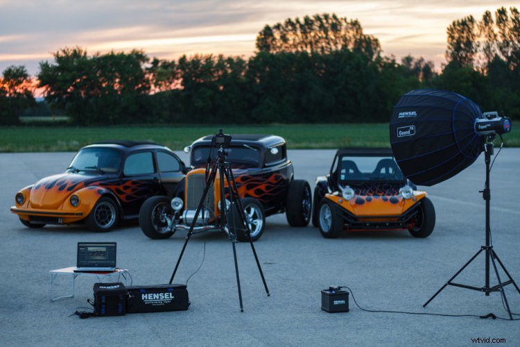 Behind the Flames: How We Captured the Epic Hot Rod Shot from Concept to Print