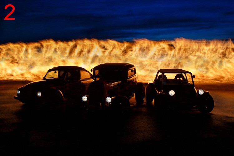 Behind the Flames: How We Captured the Epic Hot Rod Shot from Concept to Print