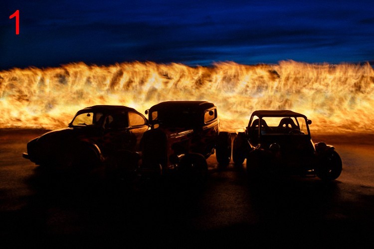 Behind the Flames: How We Captured the Epic Hot Rod Shot from Concept to Print