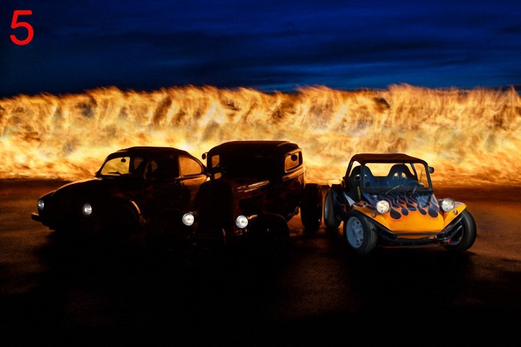 Behind the Flames: How We Captured the Epic Hot Rod Shot from Concept to Print