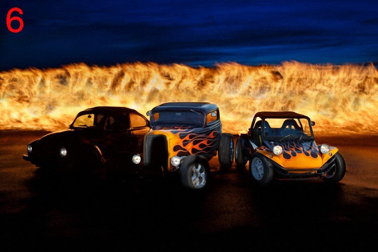Behind the Flames: How We Captured the Epic Hot Rod Shot from Concept to Print