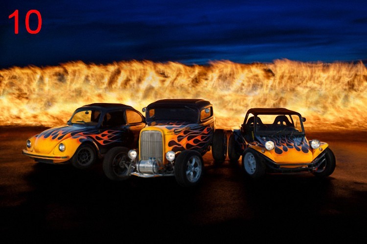 Behind the Flames: How We Captured the Epic Hot Rod Shot from Concept to Print