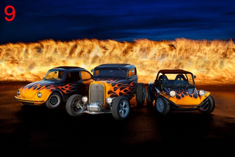 Behind the Flames: How We Captured the Epic Hot Rod Shot from Concept to Print