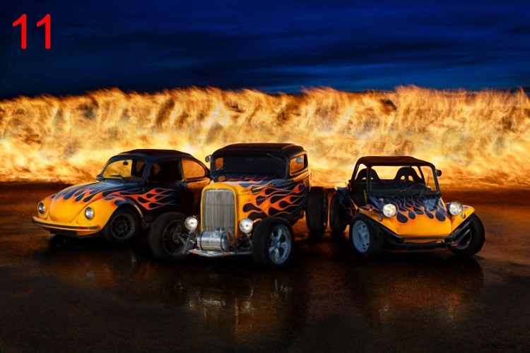 Behind the Flames: How We Captured the Epic Hot Rod Shot from Concept to Print