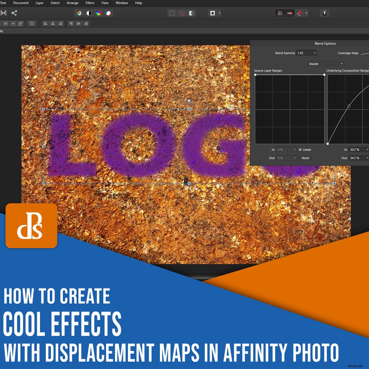 Master Displacement Maps in Affinity Photo: Create Realistic Text Blends Effortlessly