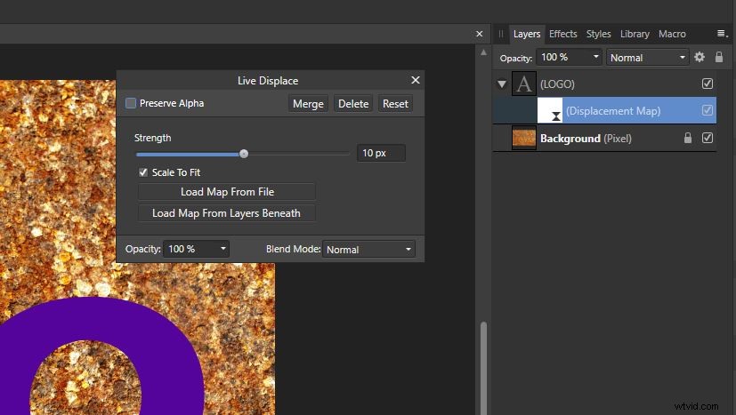 Master Displacement Maps in Affinity Photo: Create Realistic Text Blends Effortlessly