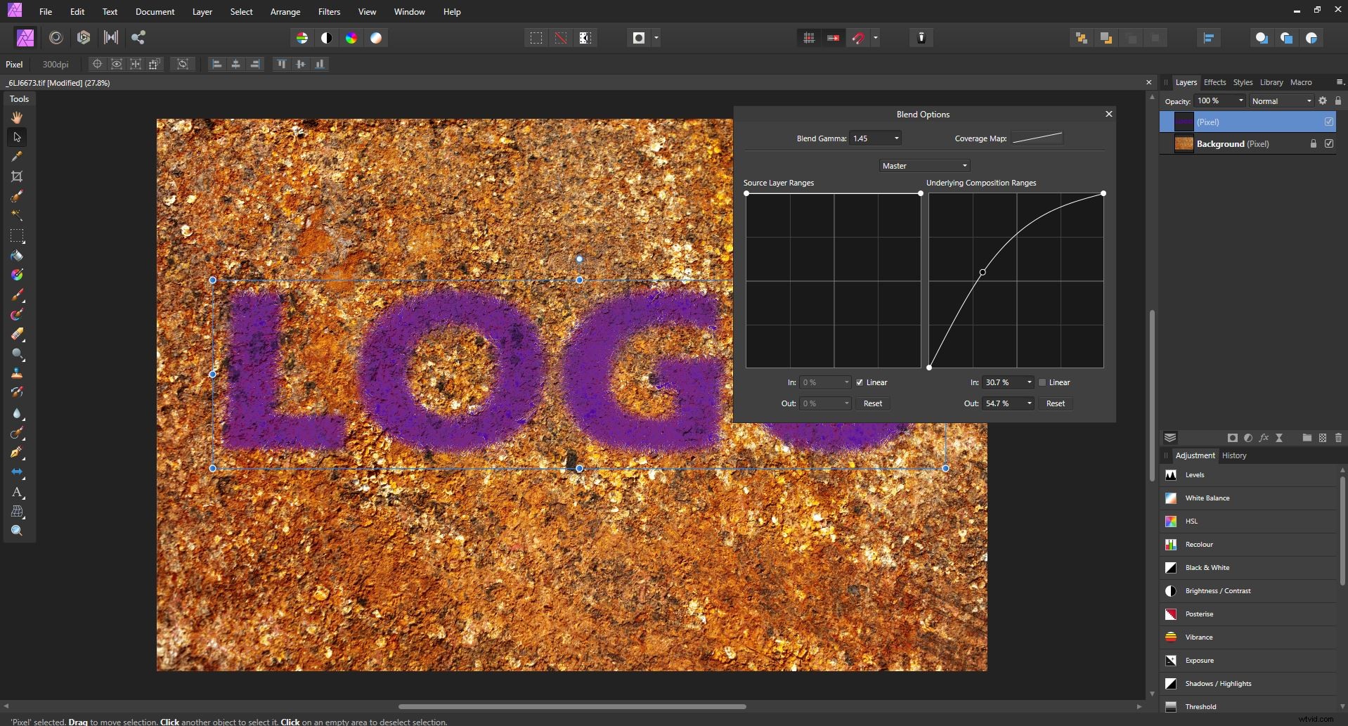 Master Displacement Maps in Affinity Photo: Create Realistic Text Blends Effortlessly